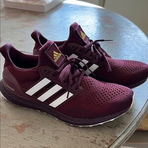 Adidas Maroon Running Shoes